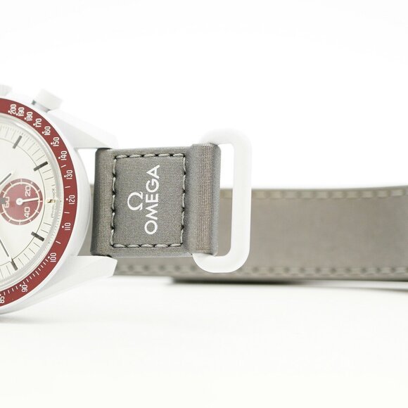 Swatch x Omega Mission to Pluto SO33M101 White Dial Men's Watch - Picture 5 of 11